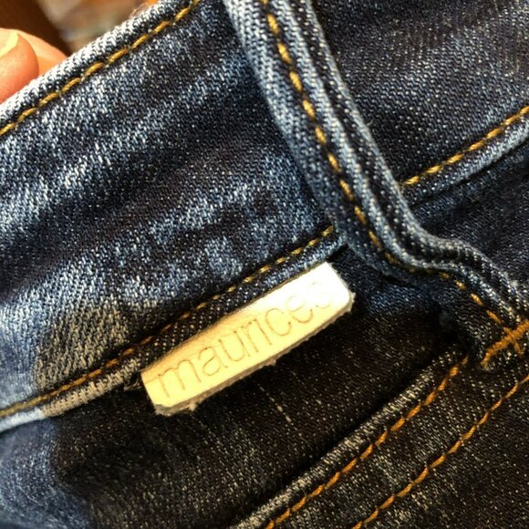 Maurices Womens Size 29 Dark Wash Stretch Skinny True Blue Denim Jeans - Picture 6 of 9